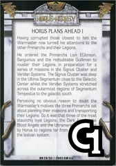 Horus Plans Ahead I